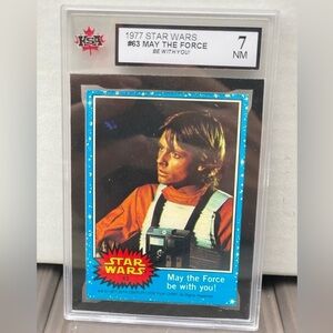 1977 Star Wars #63 May The Force Be With You KSA 7 FRESHLY GRADED NOT PSA